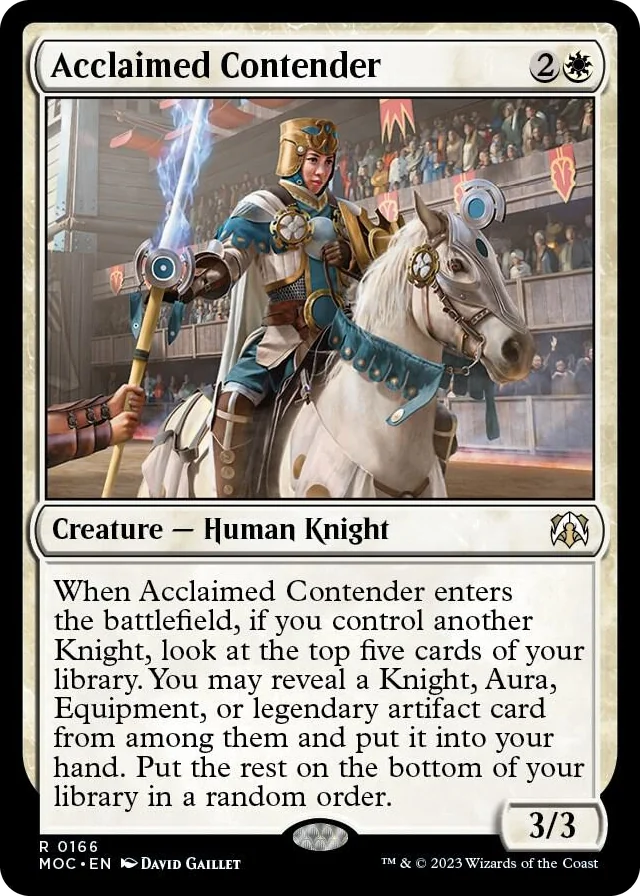 0166 Acclaimed Contender R Commander: March of the Machine