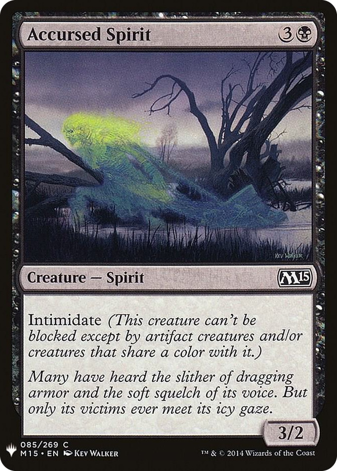 0085 Accursed Spirit C The List Reprints