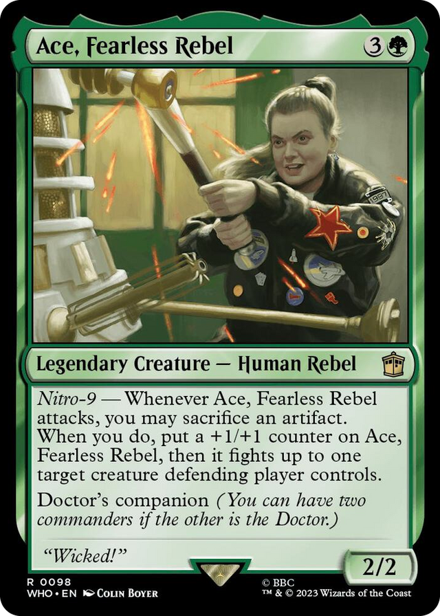 0098 Ace, Fearless Rebel R Universes Beyond: Doctor Who