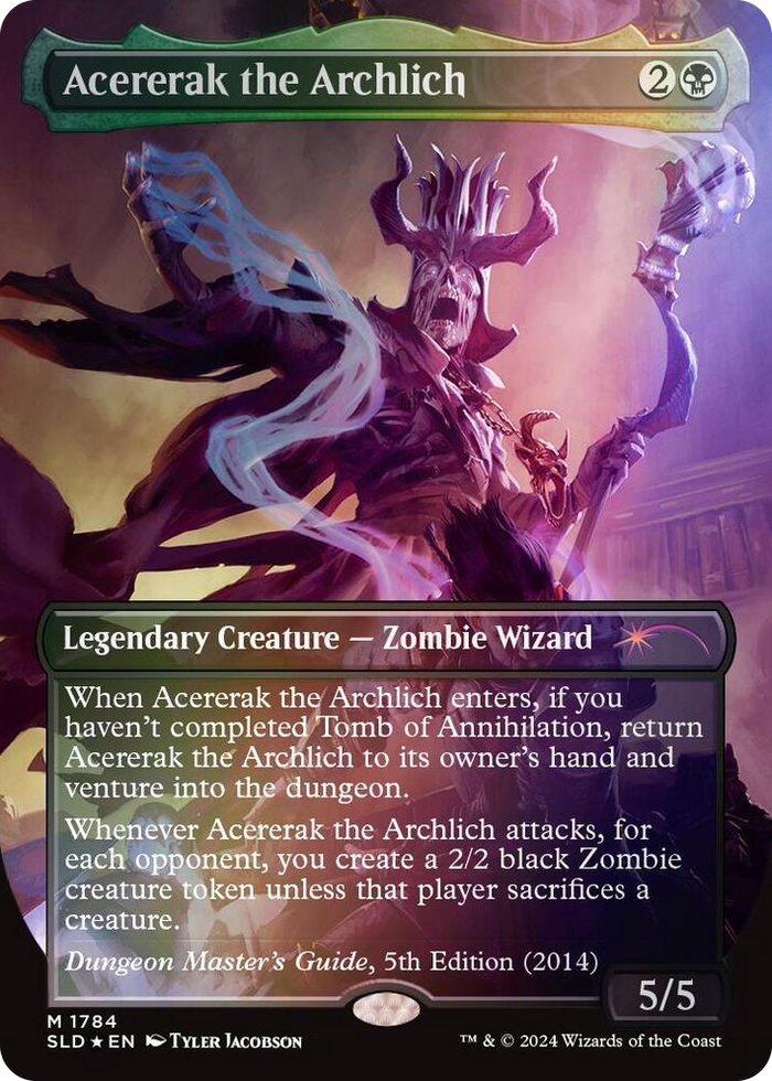 Acererak the Archlich (Rainbow Foil) #1784 M - Secret Lair Drop Series Pokemon card
