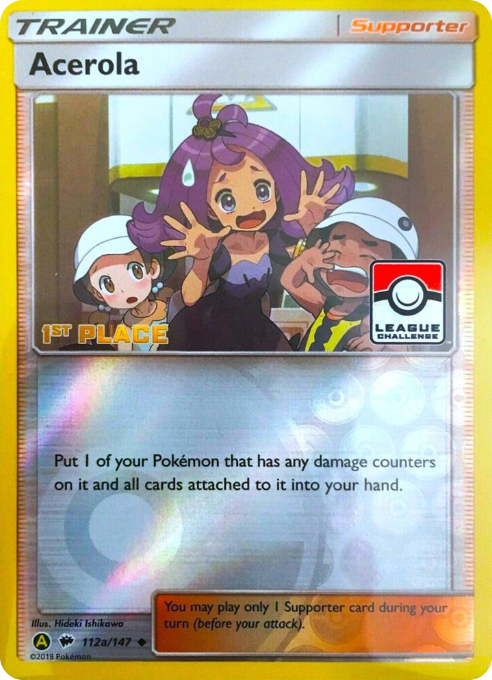 0112a Acerola - 112a/147 (League Challenge) [1st Place] Promo League & Championship Cards