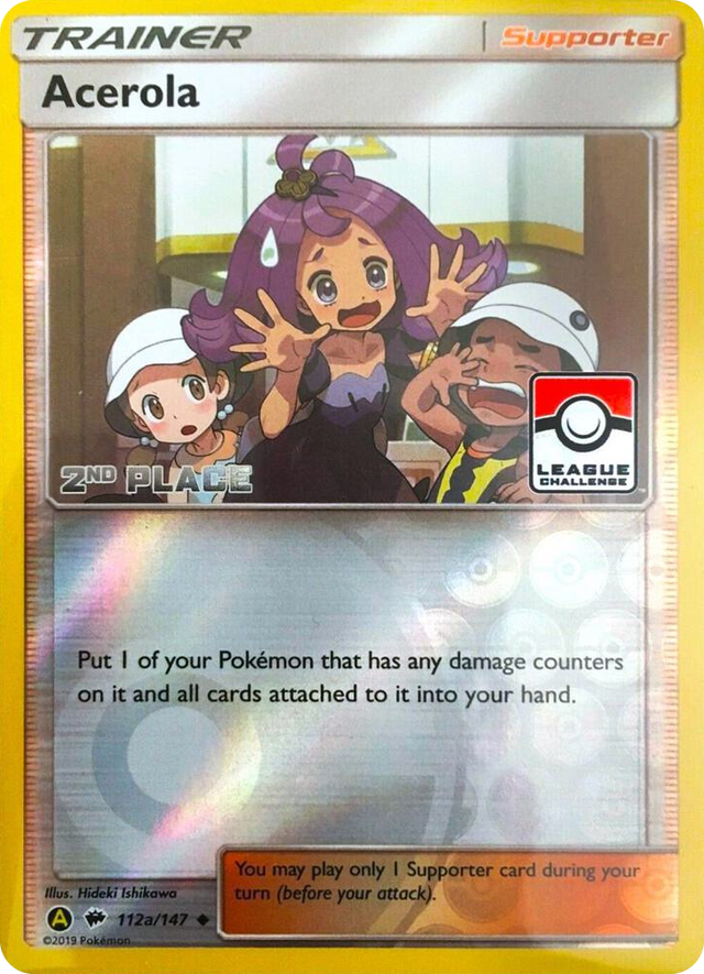 0112a Acerola - 112a/147 (League Challenge) [2nd Place] Promo League & Championship Cards