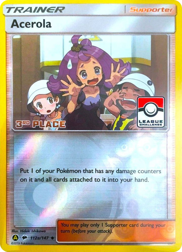 0112a Acerola - 112a/147 (League Challenge) [3rd Place] Promo League & Championship Cards
