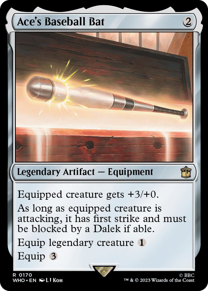 0170 Ace's Baseball Bat R Universes Beyond: Doctor Who