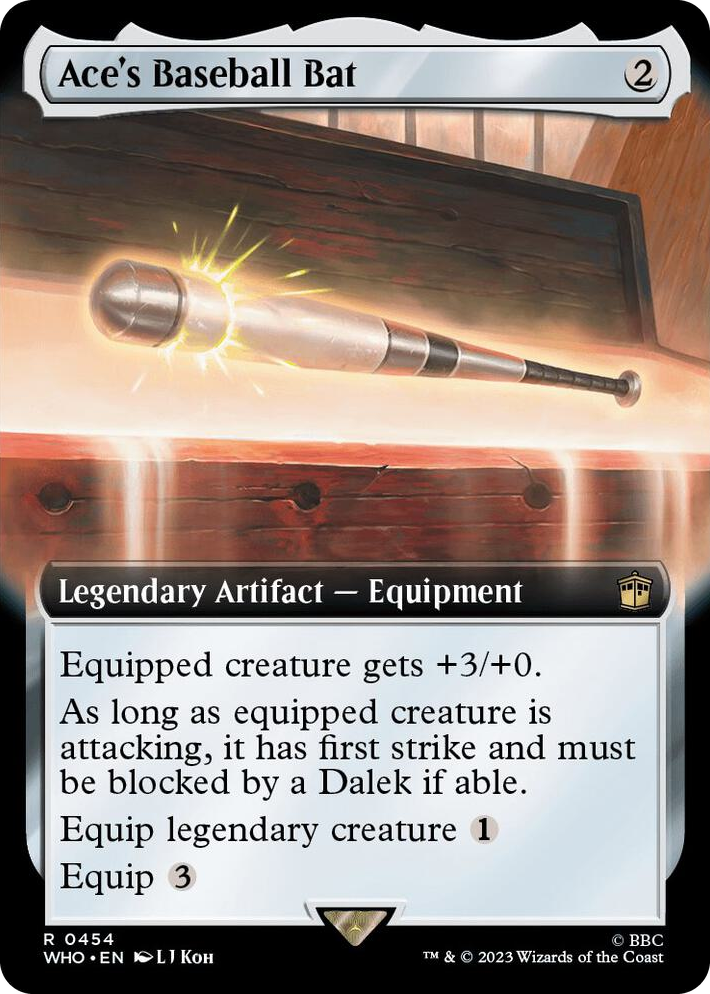 0454 Ace's Baseball Bat (Extended Art) R Universes Beyond: Doctor Who