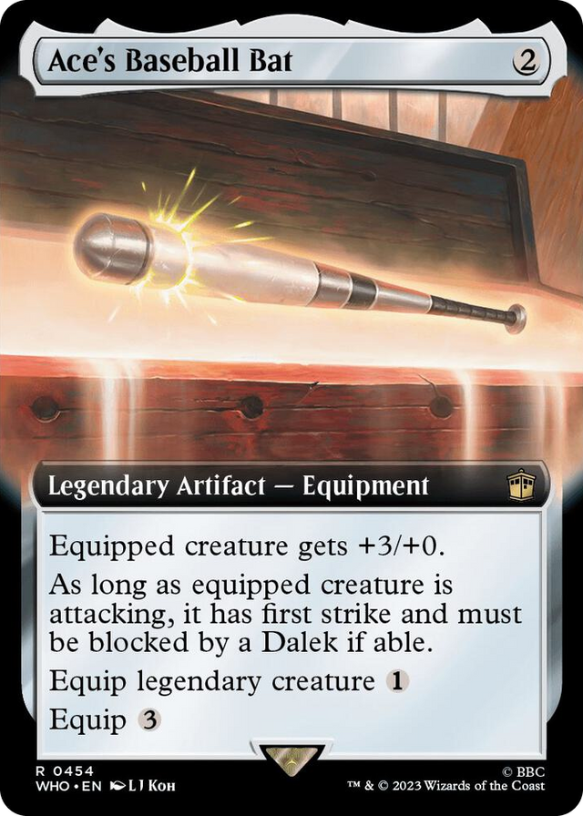 0454 Ace's Baseball Bat (Extended Art) R Universes Beyond: Doctor Who