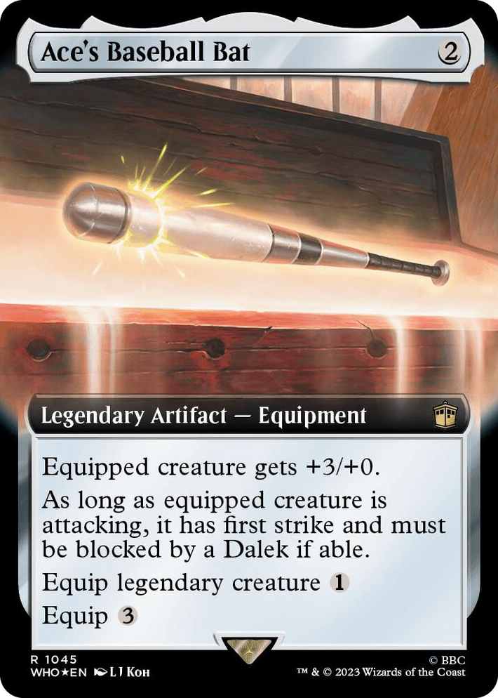 1045 Ace's Baseball Bat (Extended Art) (Surge Foil) R Universes Beyond: Doctor Who