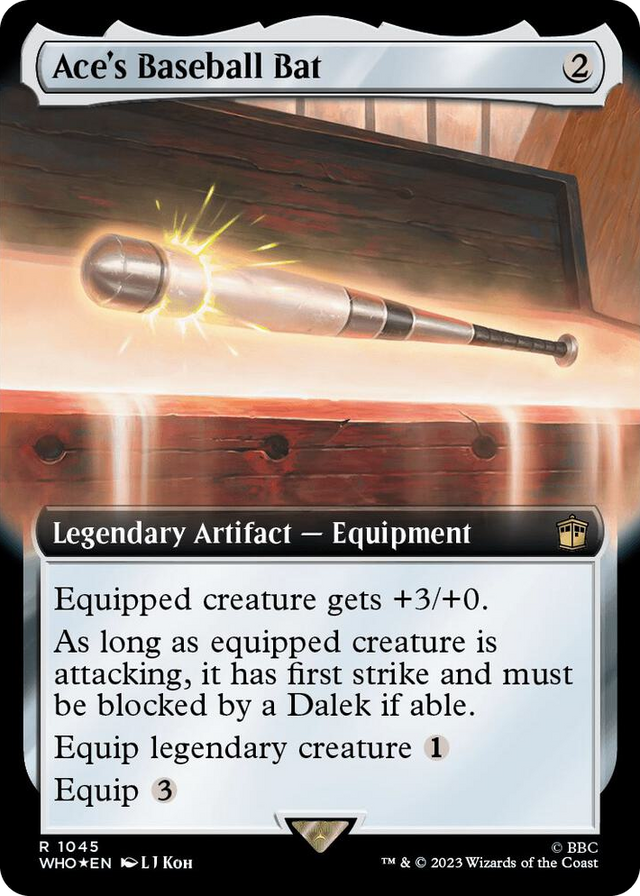 1045 Ace's Baseball Bat (Extended Art) (Surge Foil) R Universes Beyond: Doctor Who