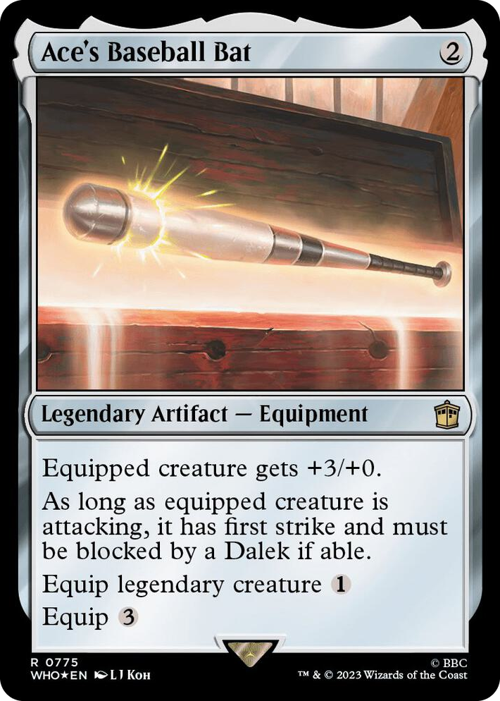 0775 Ace's Baseball Bat (Surge Foil) R Universes Beyond: Doctor Who