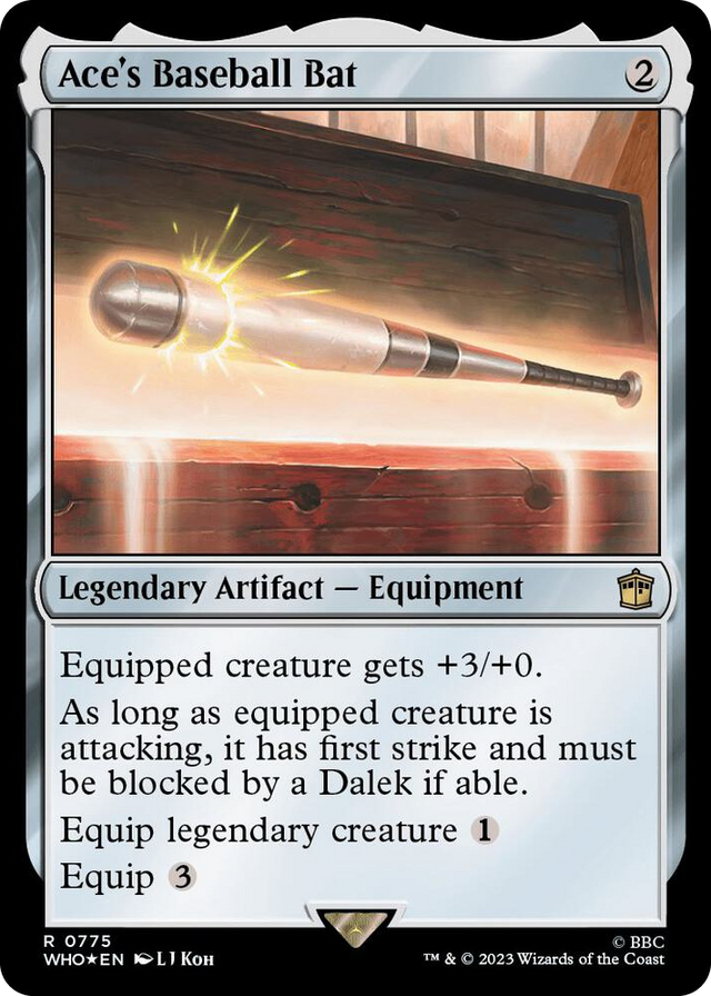 0775 Ace's Baseball Bat (Surge Foil) R Universes Beyond: Doctor Who