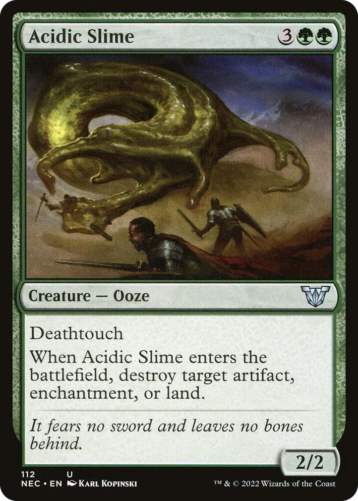 0112 Acidic Slime U Commander: Kamigawa: Neon Dynasty