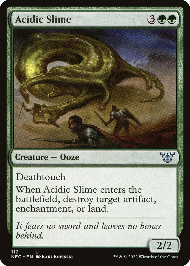 0112 Acidic Slime U Commander: Kamigawa: Neon Dynasty