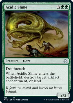 0151 Acidic Slime U Commander: Adventures in the Forgotten Realms