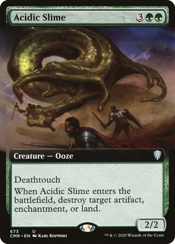 0673 Acidic Slime (Extended Art) U Commander Legends