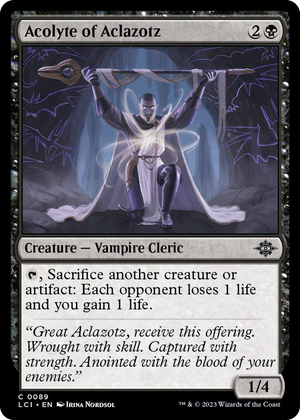 0089 Acolyte of Aclazotz C The Lost Caverns of Ixalan