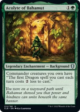 0212 Acolyte of Bahamut U Commander Legends: Battle for Baldur's Gate