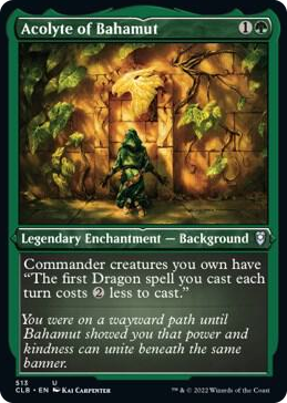 Acolyte of Bahamut (Foil Etched) #513 U - Commander Legends: Battle for Baldur's Gate Pokemon card