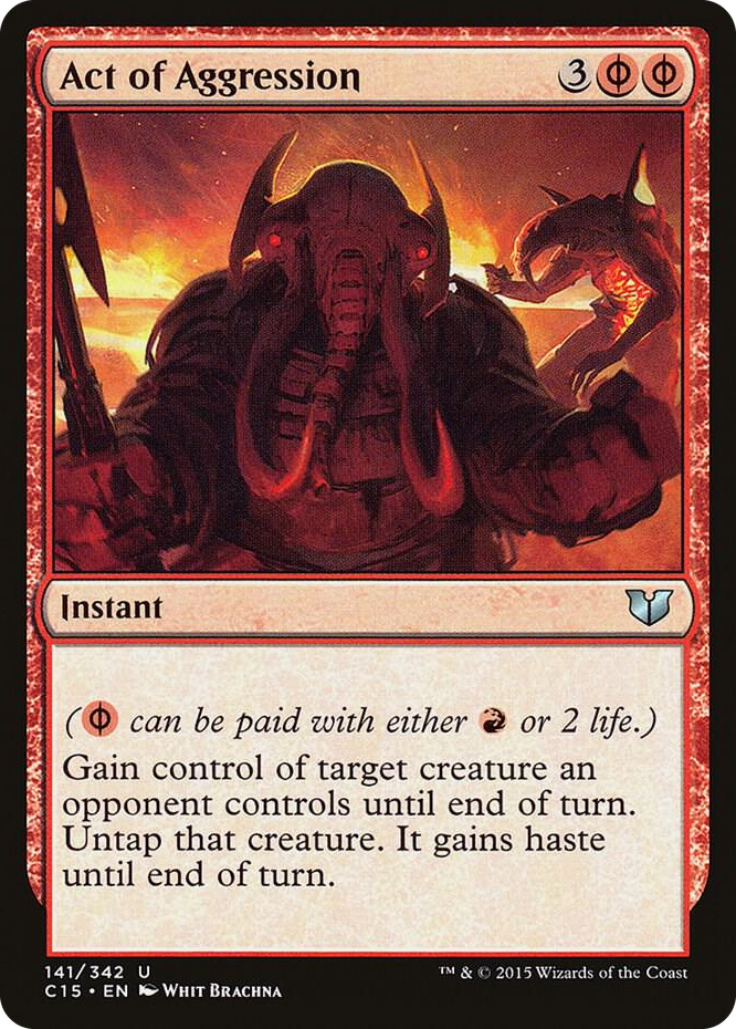 Act of Aggression #141 U - Commander 2015 Pokemon card