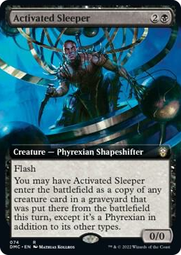 0074 Activated Sleeper (Extended Art) R Commander: Dominaria United