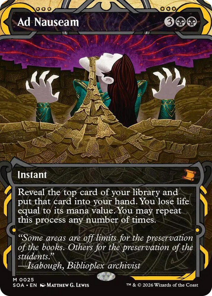 Ad Nauseam #25 M - Secrets of Strixhaven: Mystical Archive Pokemon card