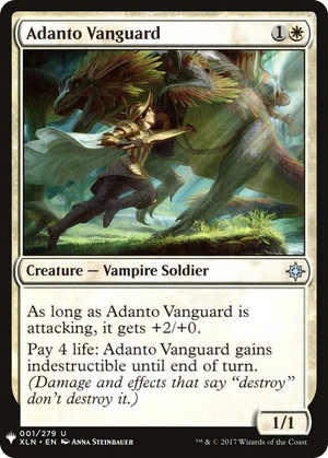 0001 Adanto Vanguard U The List Reprints