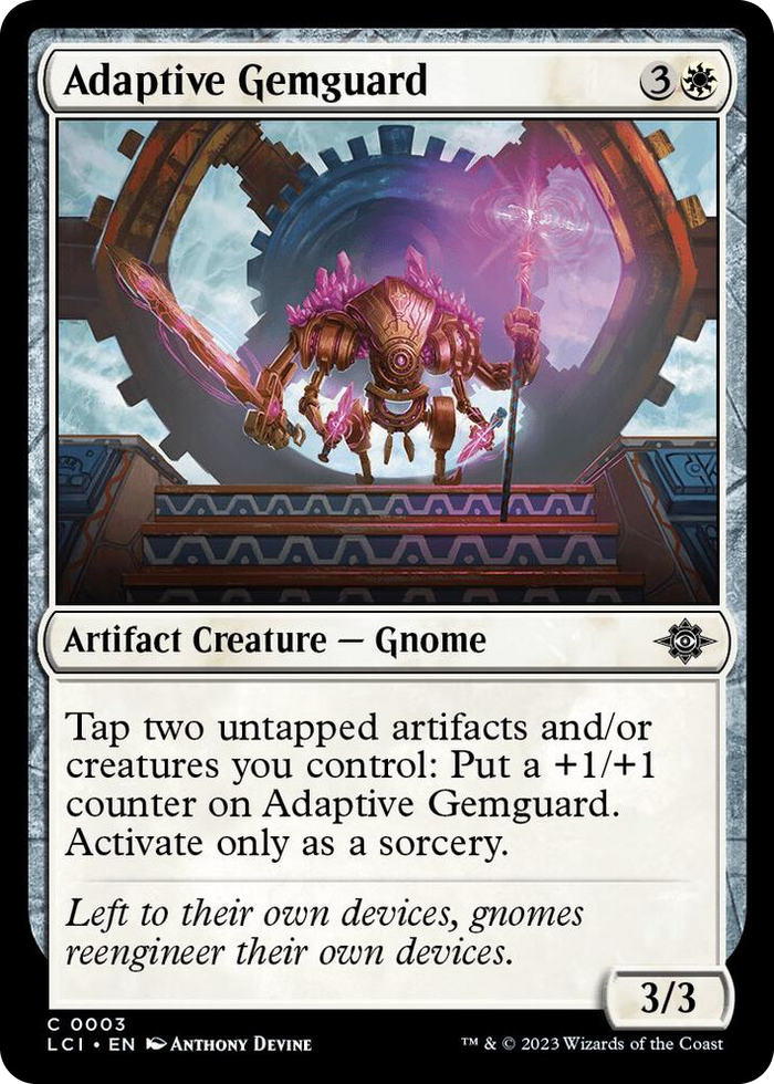 Adaptive Gemguard #3 C - The Lost Caverns of Ixalan Pokemon card