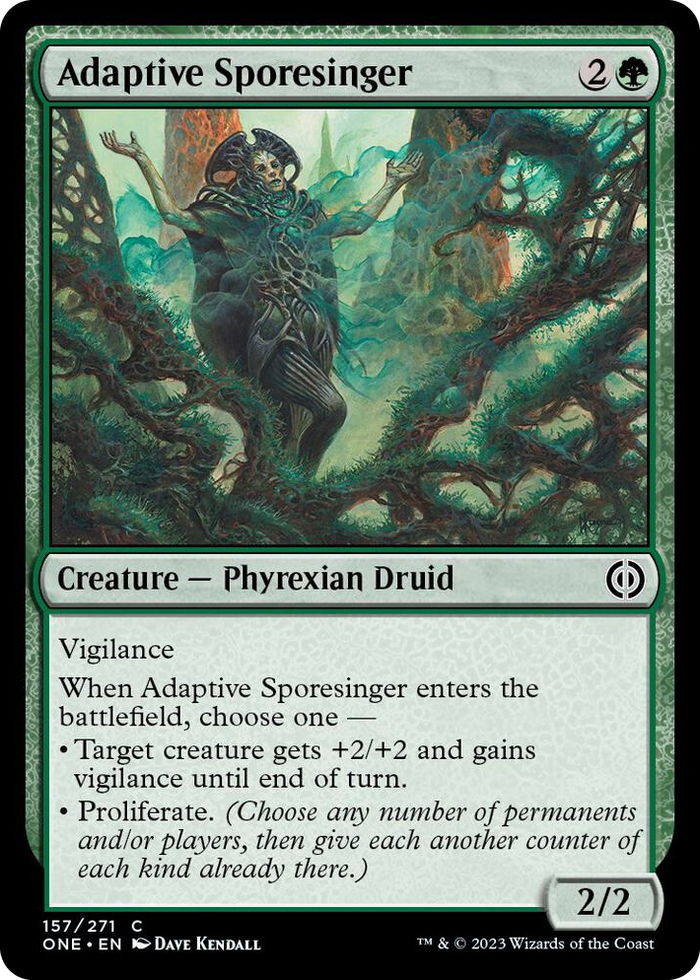 Adaptive Sporesinger #157 C - Phyrexia: All Will Be One Pokemon card