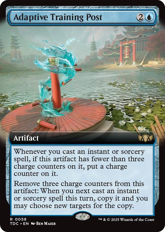 Adaptive Training Post (Extended Art) #58 R - Commander: Tarkir: Dragonstorm Pokemon card