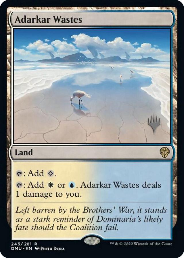 0243 Adarkar Wastes R Promo Pack: Dominaria United