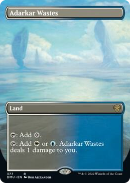 0377 Adarkar Wastes (Borderless) R Dominaria United