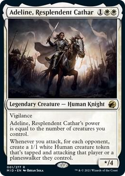 0001 Adeline, Resplendent Cathar R Innistrad: Midnight Hunt