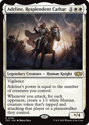 0108 Adeline, Resplendent Cathar R Commander: Tarkir: Dragonstorm