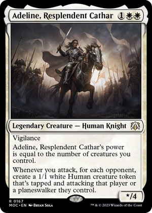 0167 Adeline, Resplendent Cathar R Commander: March of the Machine