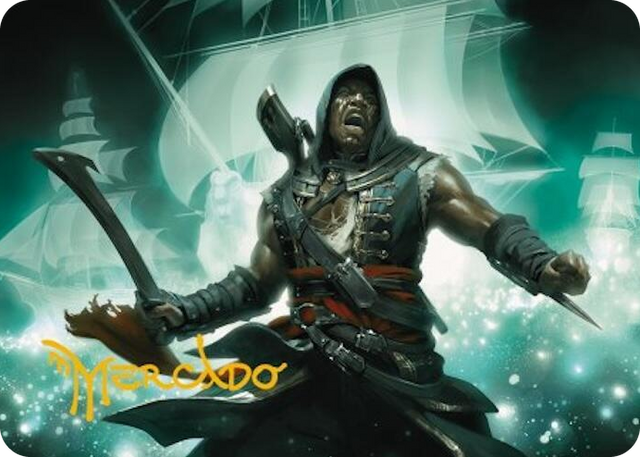 0014 Adewale, Breaker of Chains Art Card (Gold-Stamped Signature) S Art Series: Universes Beyond: Assassin's Creed