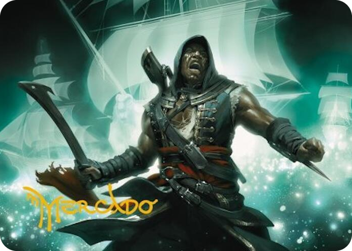 Adewale, Breaker of Chains Art Card (Gold-Stamped Signature) #14 S - Art Series: Universes Beyond: Assassin's Creed Pokemon card