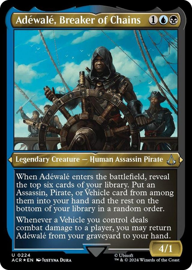 0224 Adewale, Breaker of Chains (Foil Etched) U Universes Beyond: Assassin's Creed