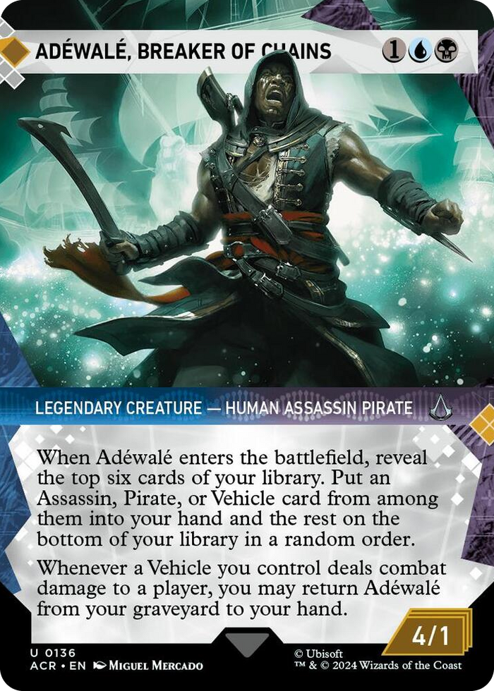 Adewale, Breaker of Chains (Showcase) #136 U - Universes Beyond: Assassin's Creed Pokemon card