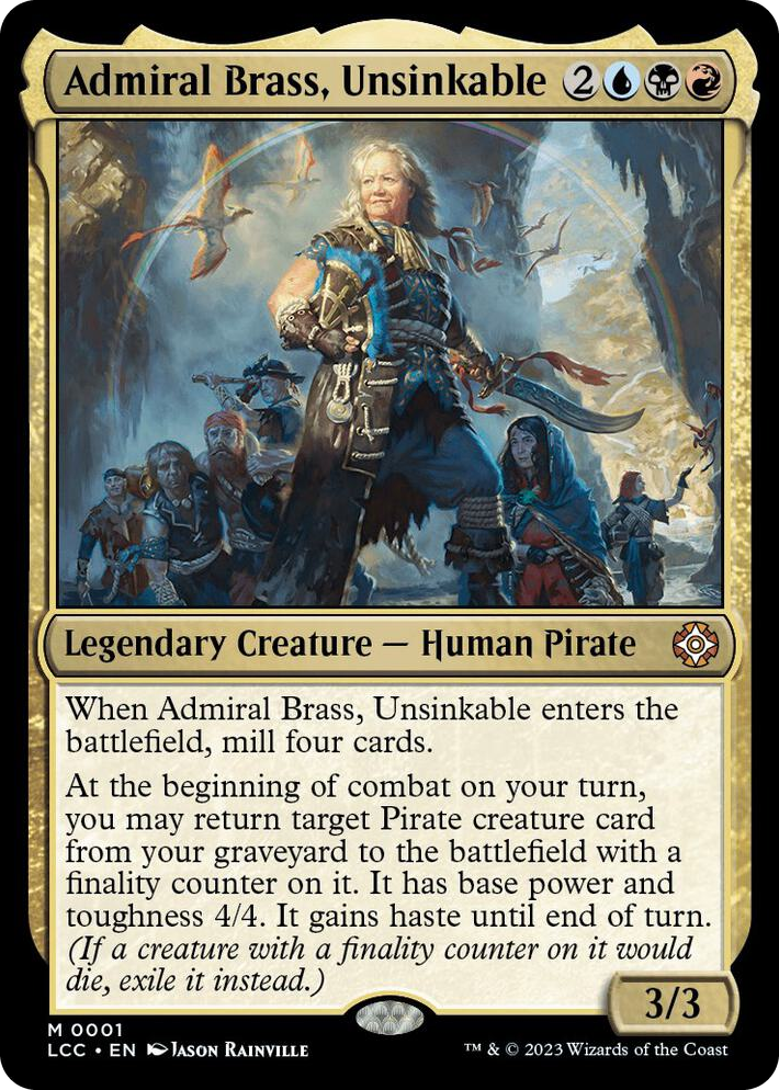 0001 Admiral Brass, Unsinkable M Commander: The Lost Caverns of Ixalan