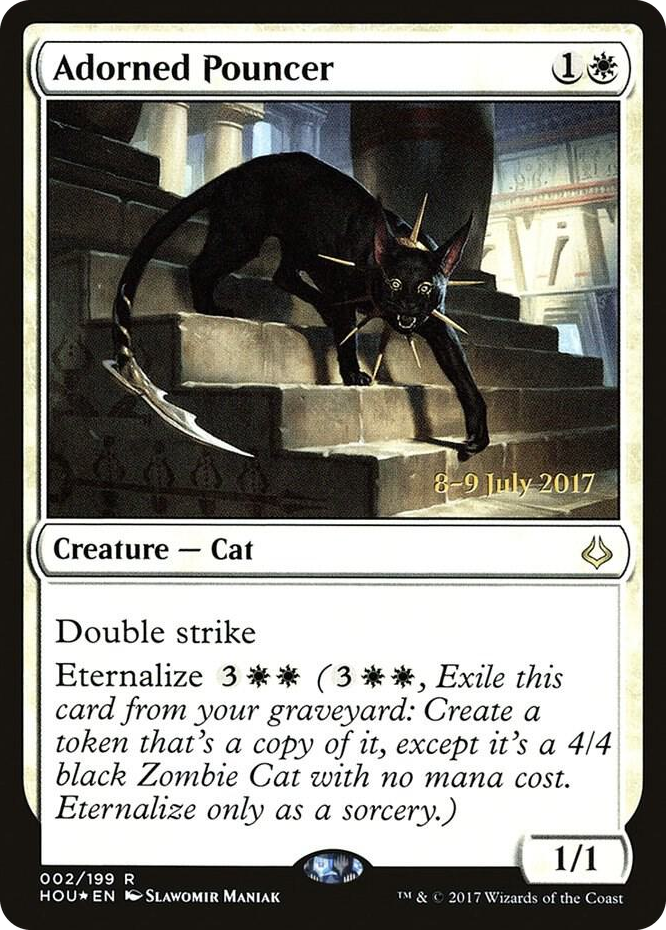 0002 Adorned Pouncer R Prerelease Cards