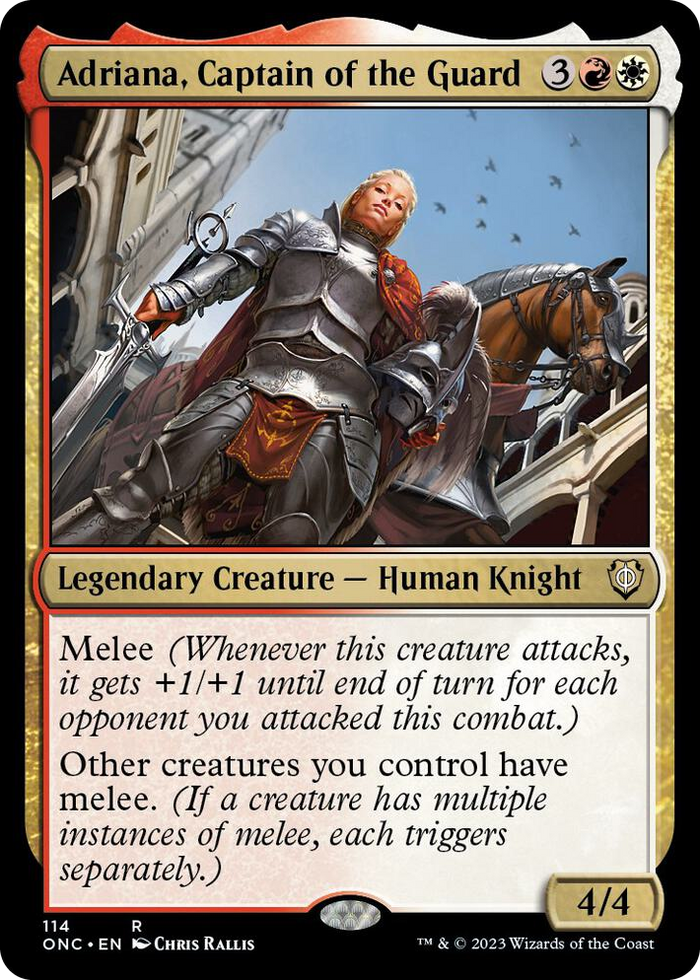 Adriana, Captain of the Guard #114 R - Commander: Phyrexia: All Will Be One Pokemon card