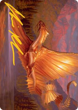 0058 Adult Gold Dragon Art Card (Gold-Stamped Signature) S Art Series: Adventures in the Forgotten Realms