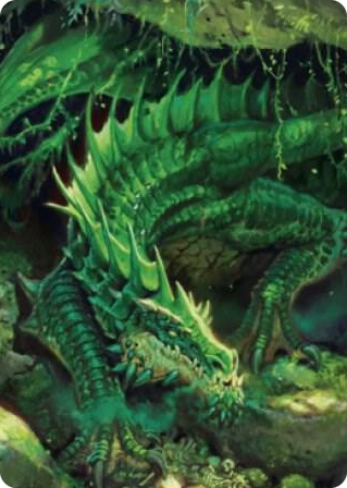 0001 Adult Green Dragon Art Card S Art Series: Commander Legends: Battle for Baldur's Gate