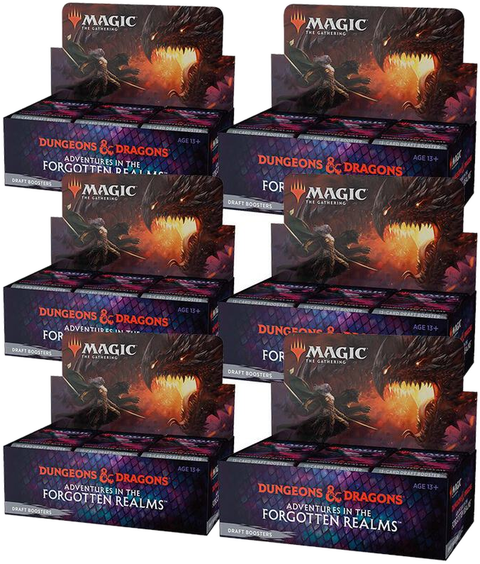 Adventures in the Forgotten Realms - Draft Booster Box Case - Adventures in the Forgotten Realms sealed product