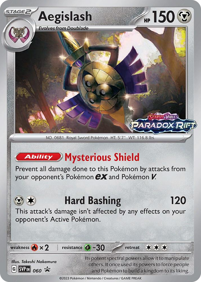 0060 Aegislash - 060 (Prerelease) Promo Scarlet & Violet Promo Cards