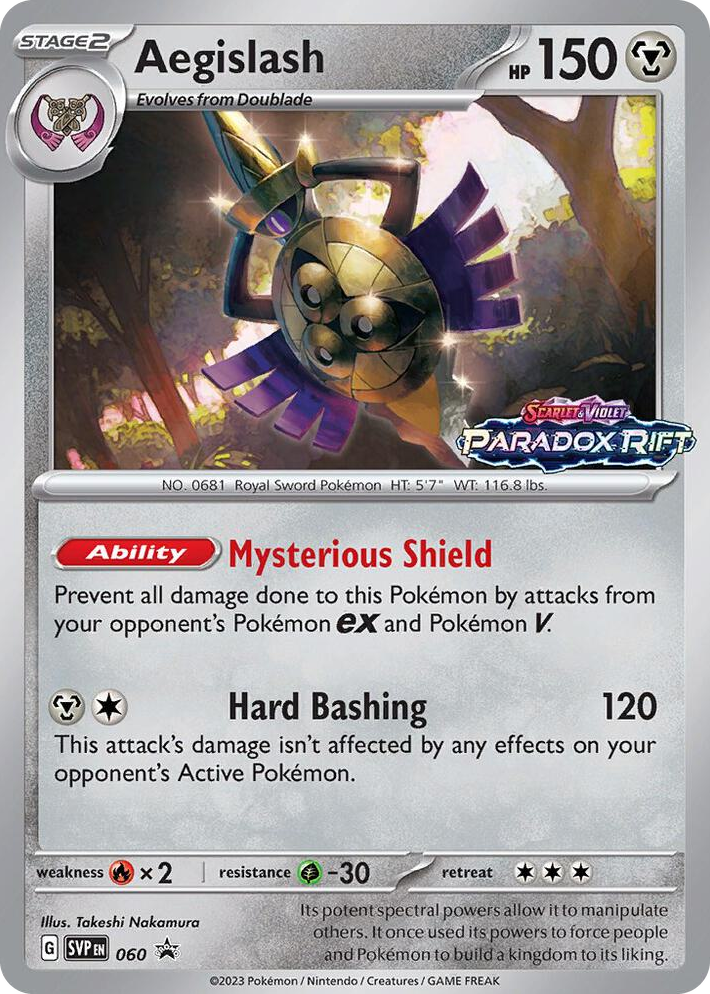 0060 Aegislash - 060 (Prerelease) Promo Scarlet & Violet Promo Cards