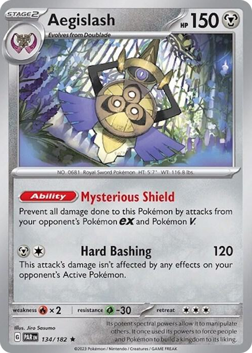 0134 Aegislash - 134/182 (Non-Holo) Rare Deck Exclusives