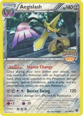 0085 Aegislash - 85/146 (Regional Championships) Promo League & Championship Cards