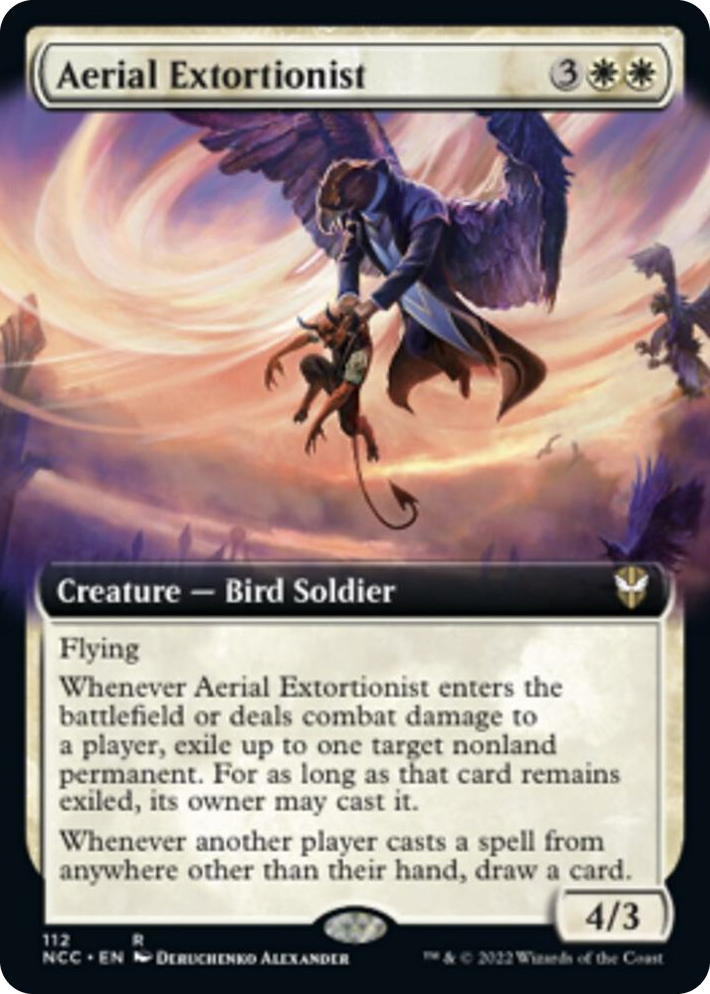 0112 Aerial Extortionist (Extended Art) R Commander: Streets of New Capenna