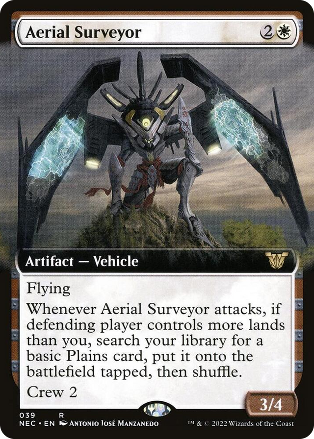 0039 Aerial Surveyor (Extended Art) R Commander: Kamigawa: Neon Dynasty