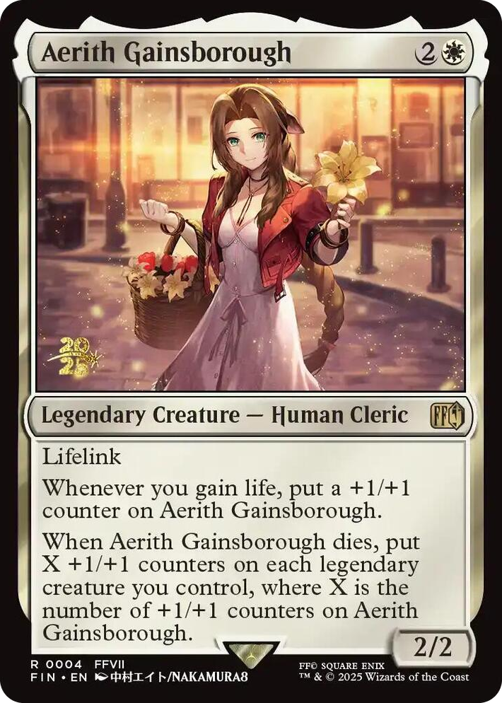 0004 Aerith Gainsborough R Prerelease Cards